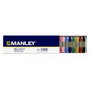 Manley Ceras de Colores Surtidos 60mm Estuche de 15 Unidades